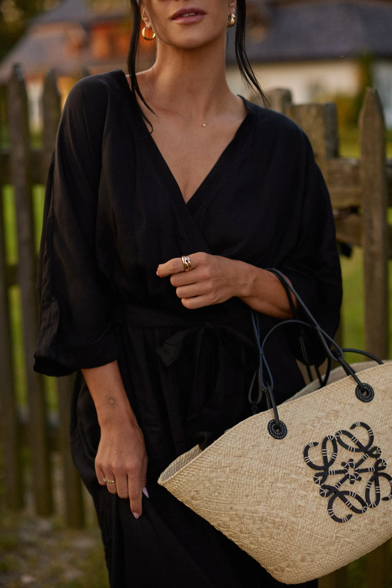 Sicily long dress with binding