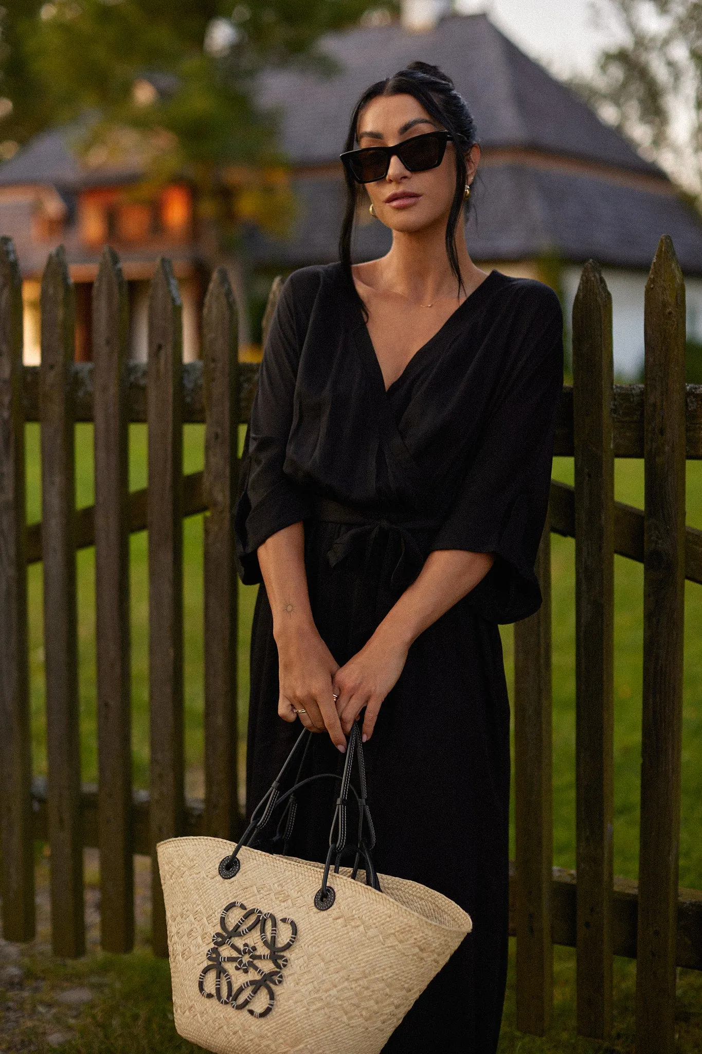 Sicily long dress with binding