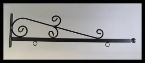 Sign Hanging Bracket-French Country Style Custom Sign Bracket- 4 inch, Whispy Style Sign Bracket - Personalized Sign Hanging bracket-NO SIGN