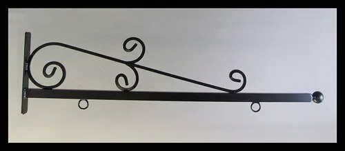 Sign Hanging Bracket-French Country Style Custom Sign Bracket- 4 inch, Whispy Style Sign Bracket - Personalized Sign Hanging bracket-NO SIGN