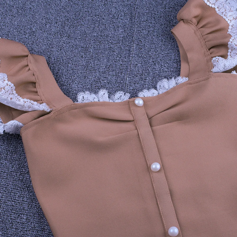 Slim mid-length camisole dress
