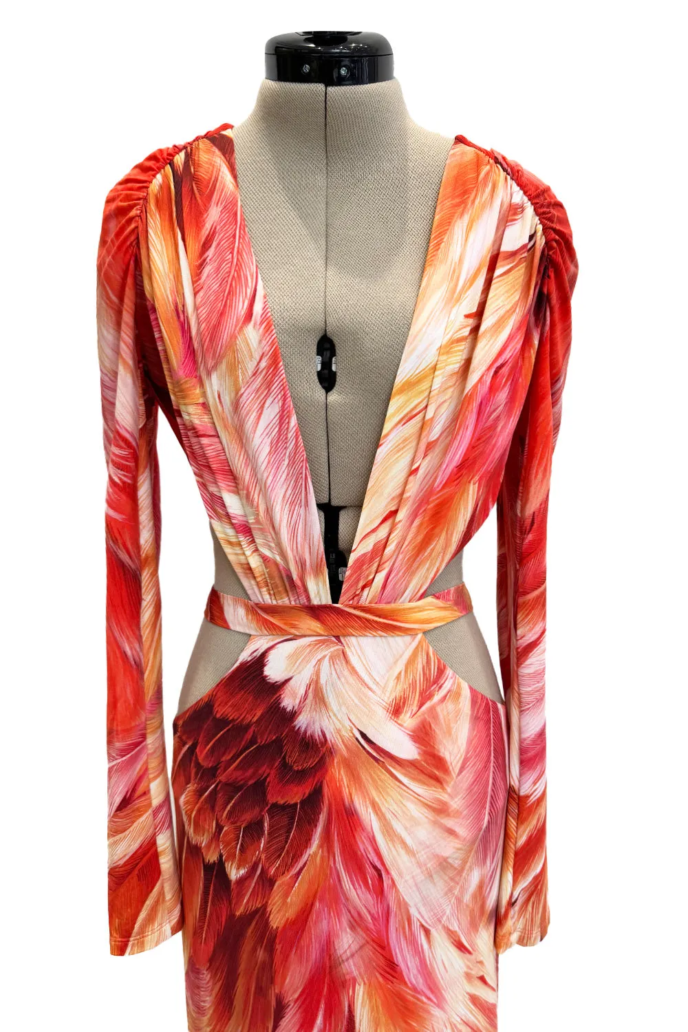 Spring 2024 Roberto Cavalli by Fausto Puglisi Stretch Jersey Cut Out Dress