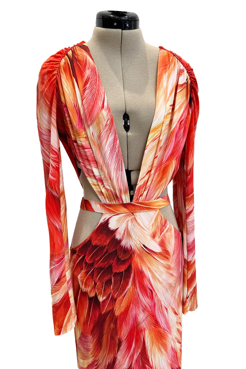 Spring 2024 Roberto Cavalli by Fausto Puglisi Stretch Jersey Cut Out Dress