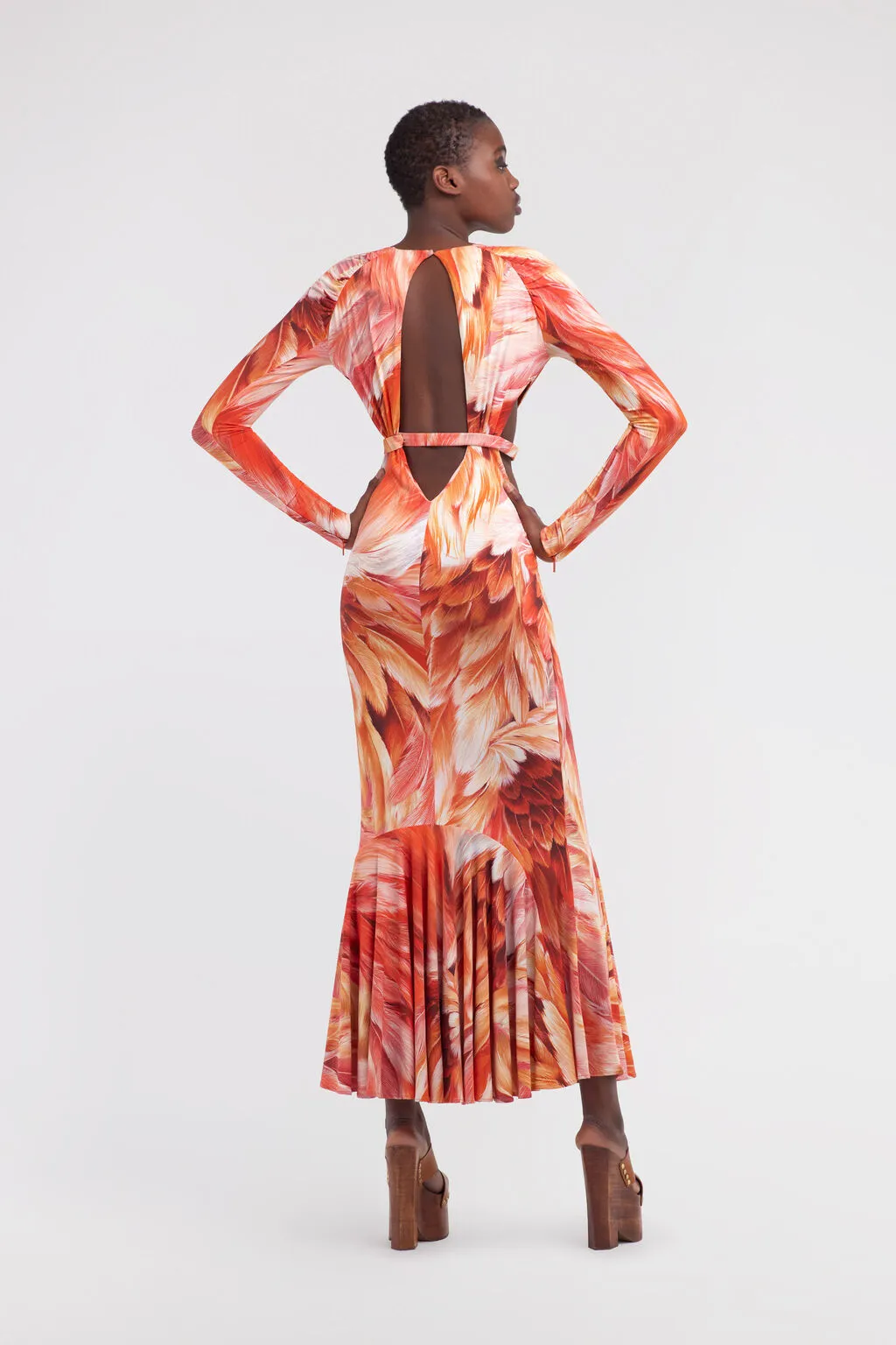 Spring 2024 Roberto Cavalli by Fausto Puglisi Stretch Jersey Cut Out Dress