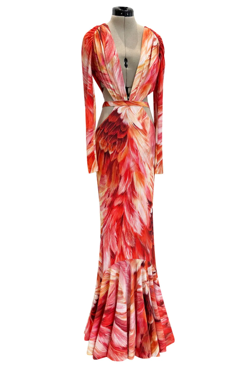 Spring 2024 Roberto Cavalli by Fausto Puglisi Stretch Jersey Cut Out Dress