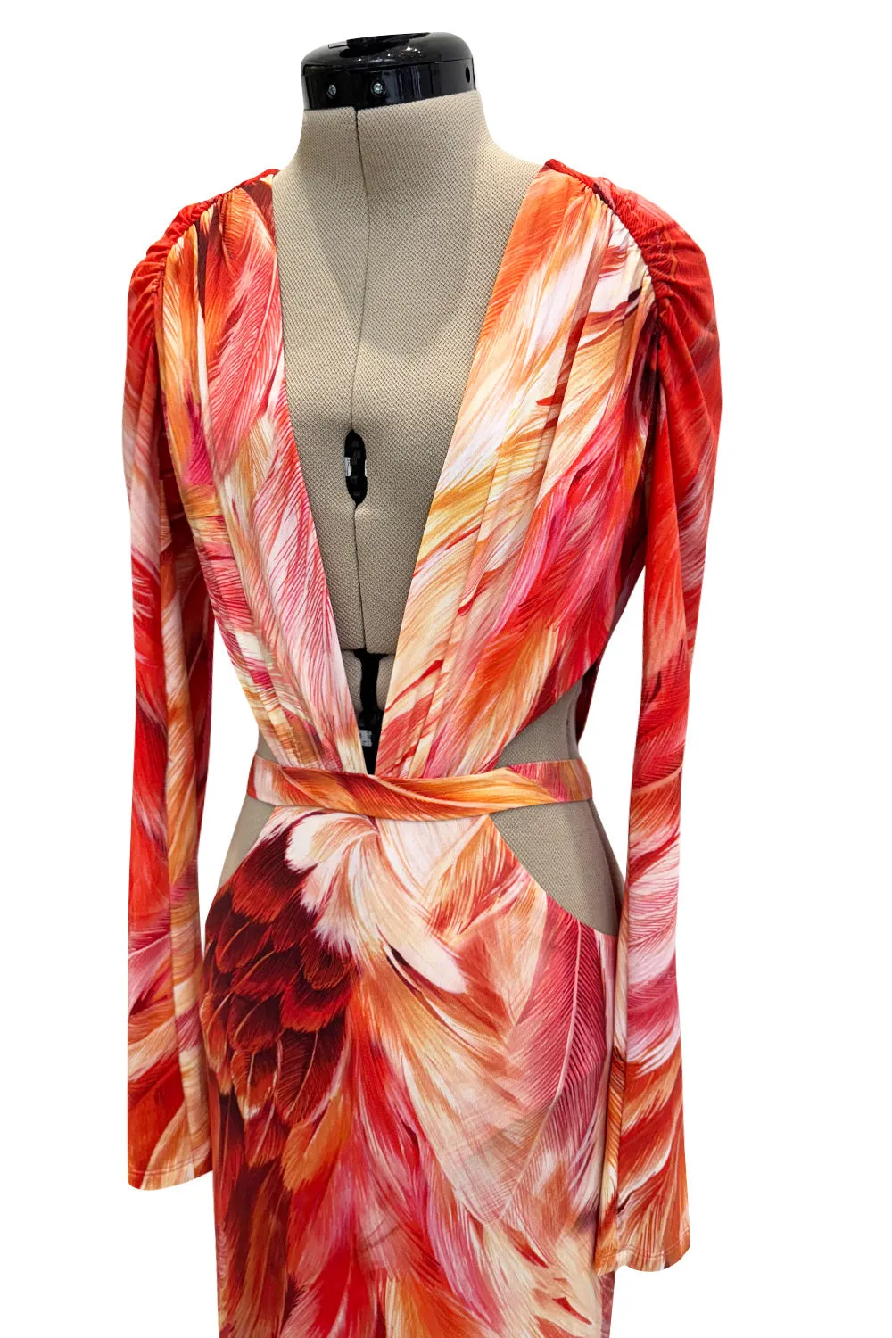 Spring 2024 Roberto Cavalli by Fausto Puglisi Stretch Jersey Cut Out Dress