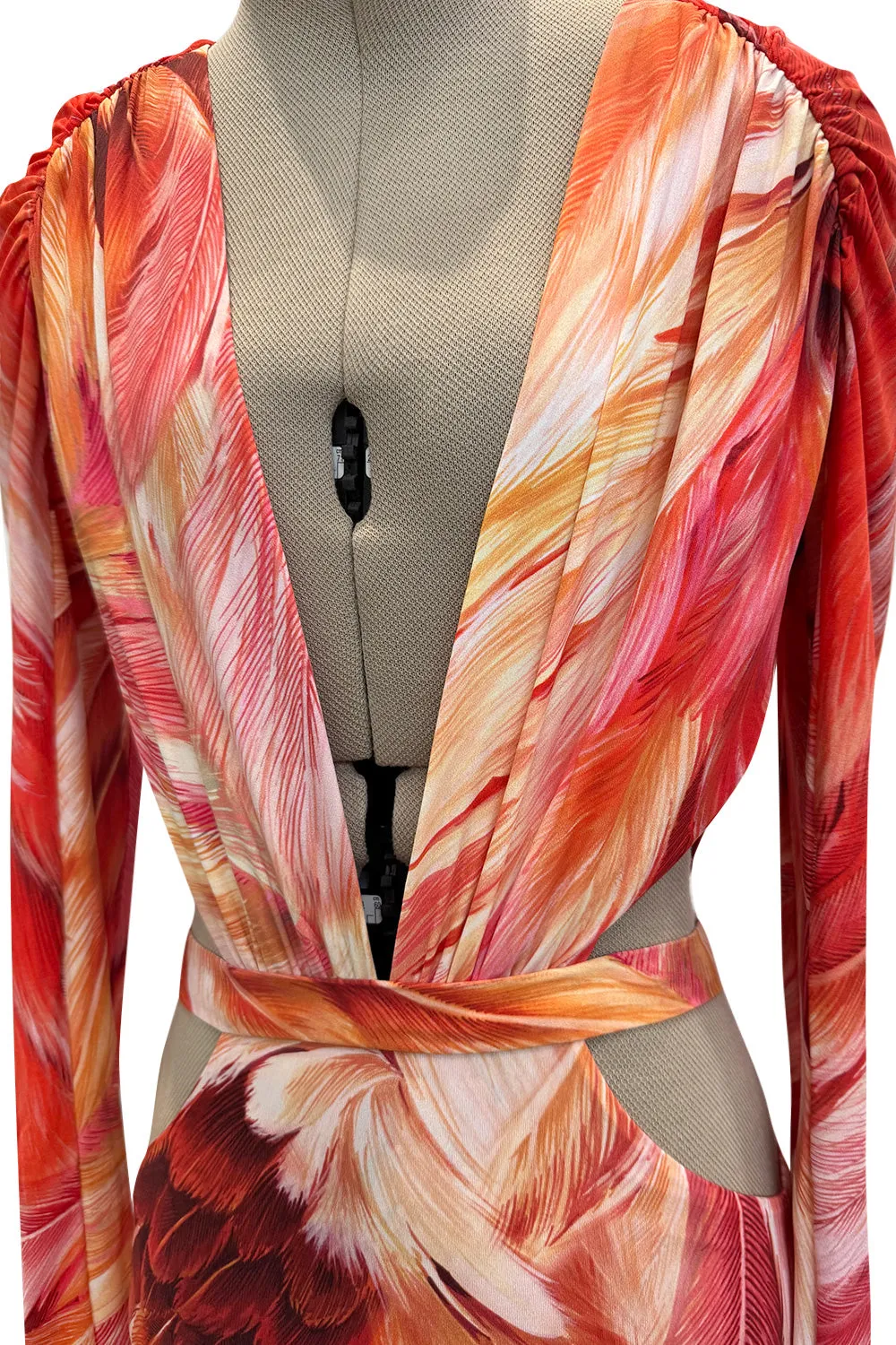 Spring 2024 Roberto Cavalli by Fausto Puglisi Stretch Jersey Cut Out Dress