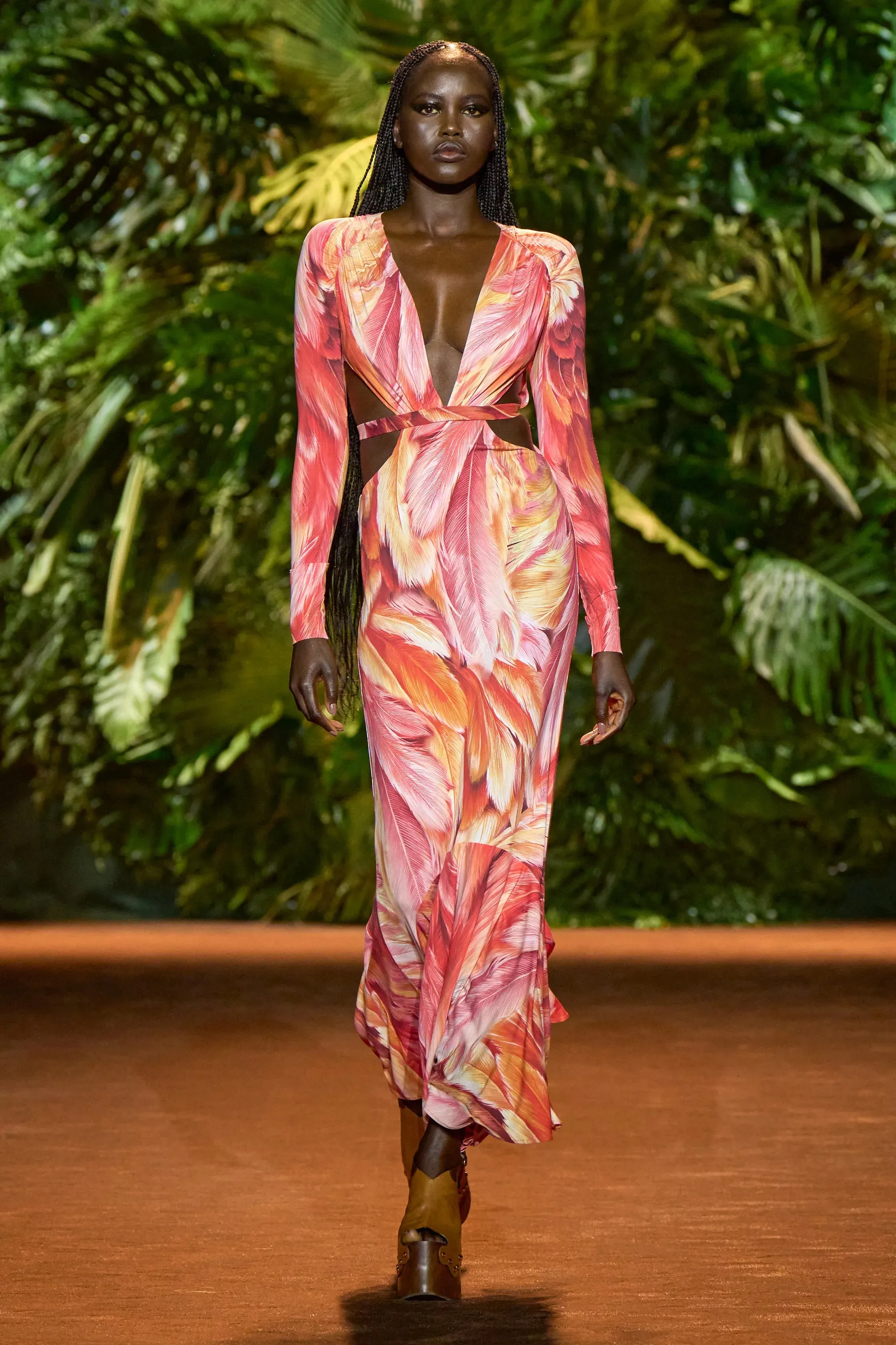 Spring 2024 Roberto Cavalli by Fausto Puglisi Stretch Jersey Cut Out Dress