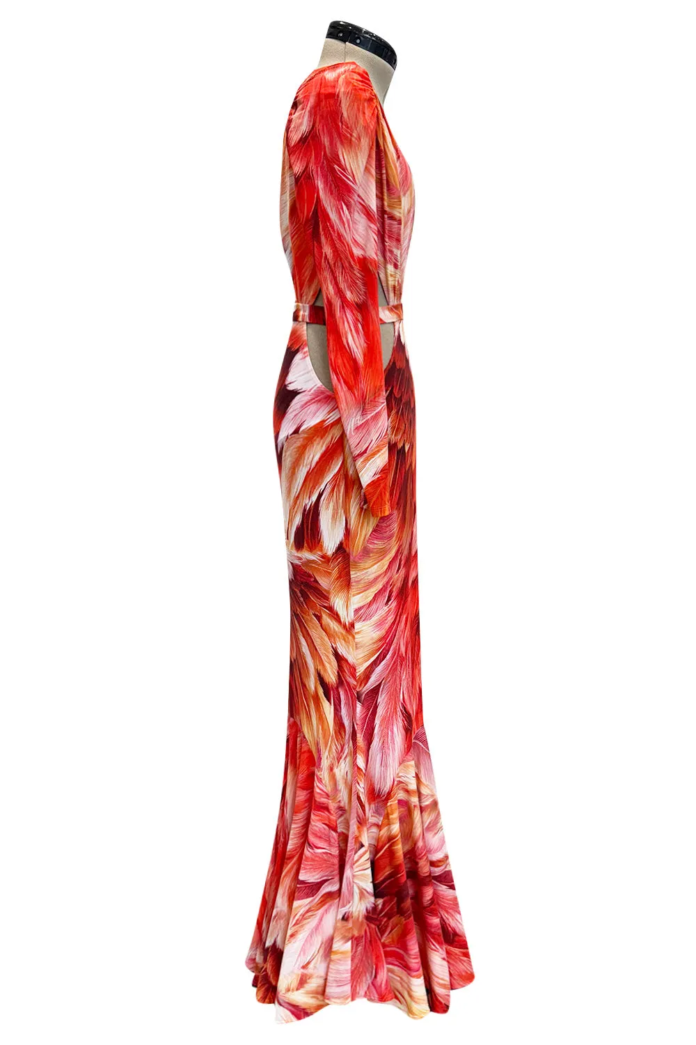 Spring 2024 Roberto Cavalli by Fausto Puglisi Stretch Jersey Cut Out Dress