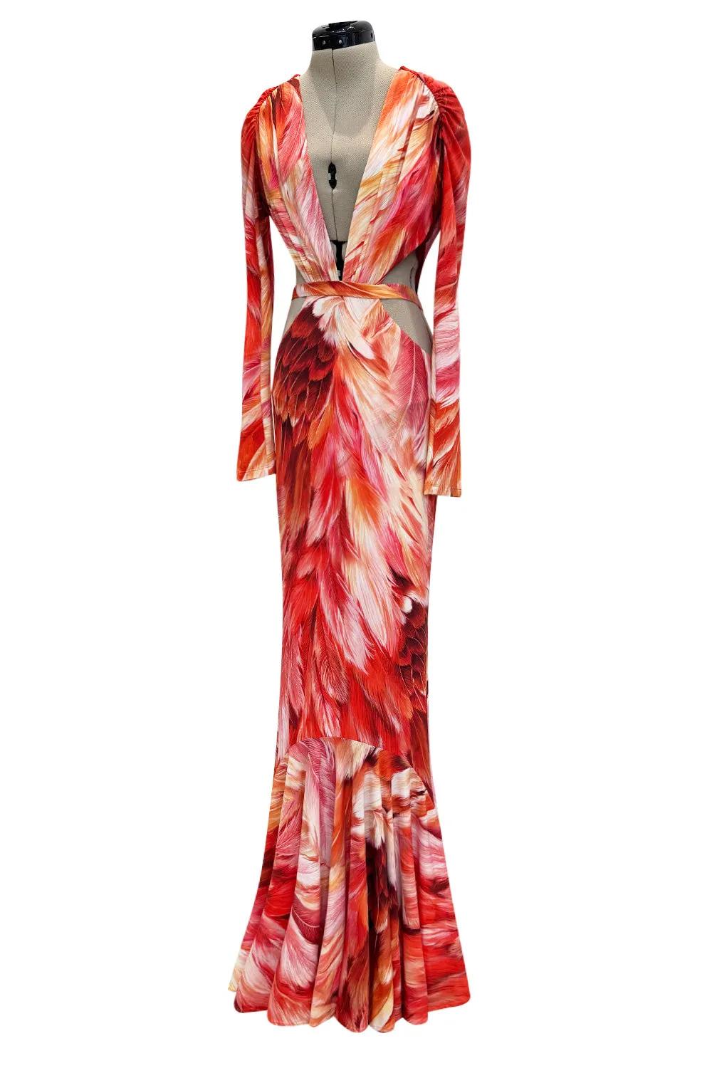 Spring 2024 Roberto Cavalli by Fausto Puglisi Stretch Jersey Cut Out Dress