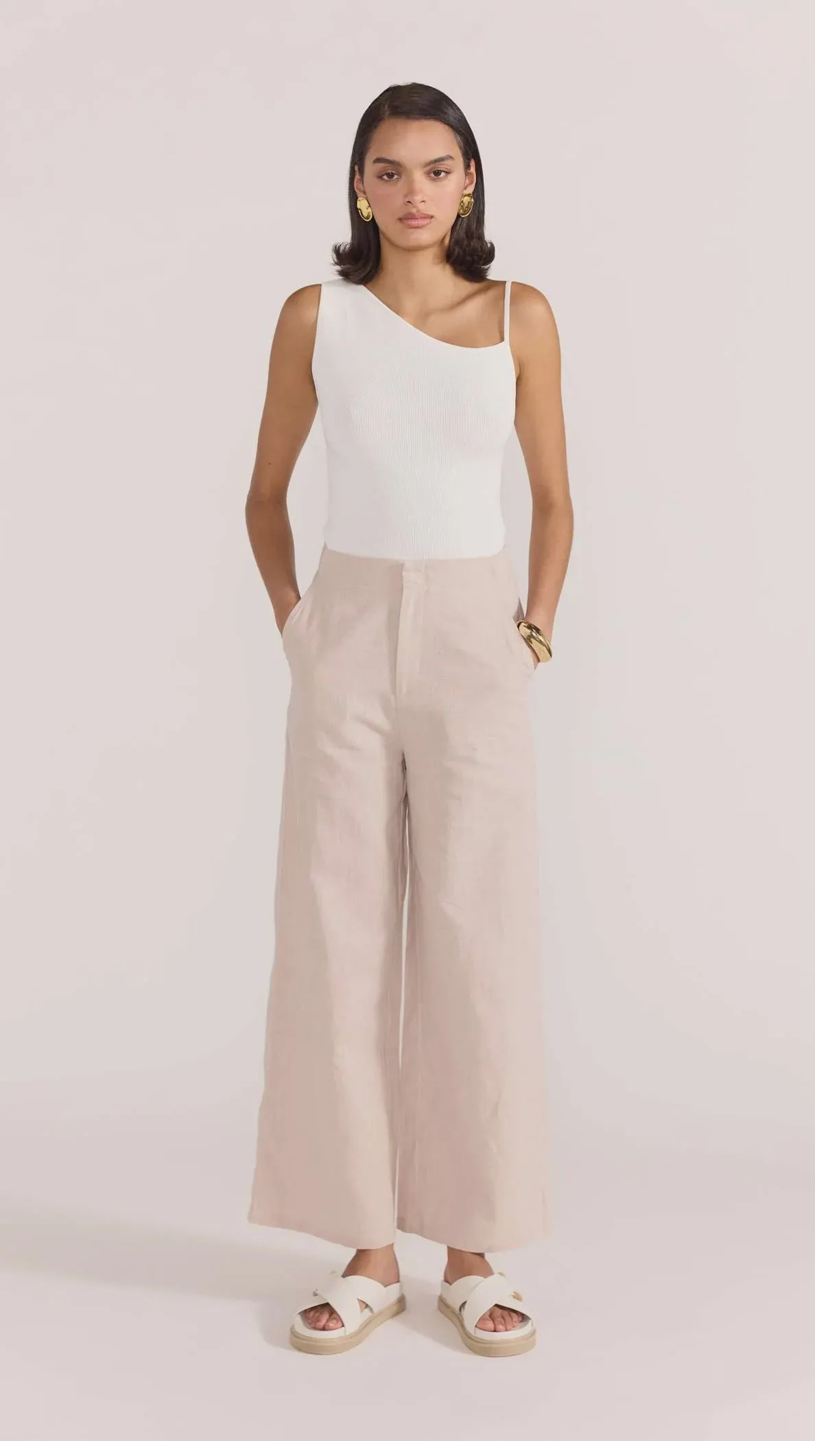 Staple The Label Enna High Waist Pants - Stone