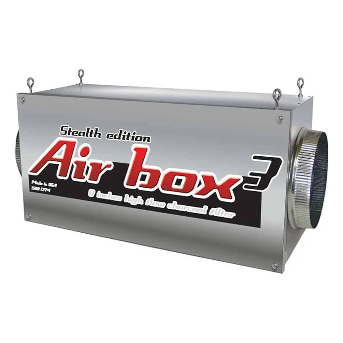 Stealth Edition Air Box 3, Inline Premium Carbon Filter, 8" Flanges
