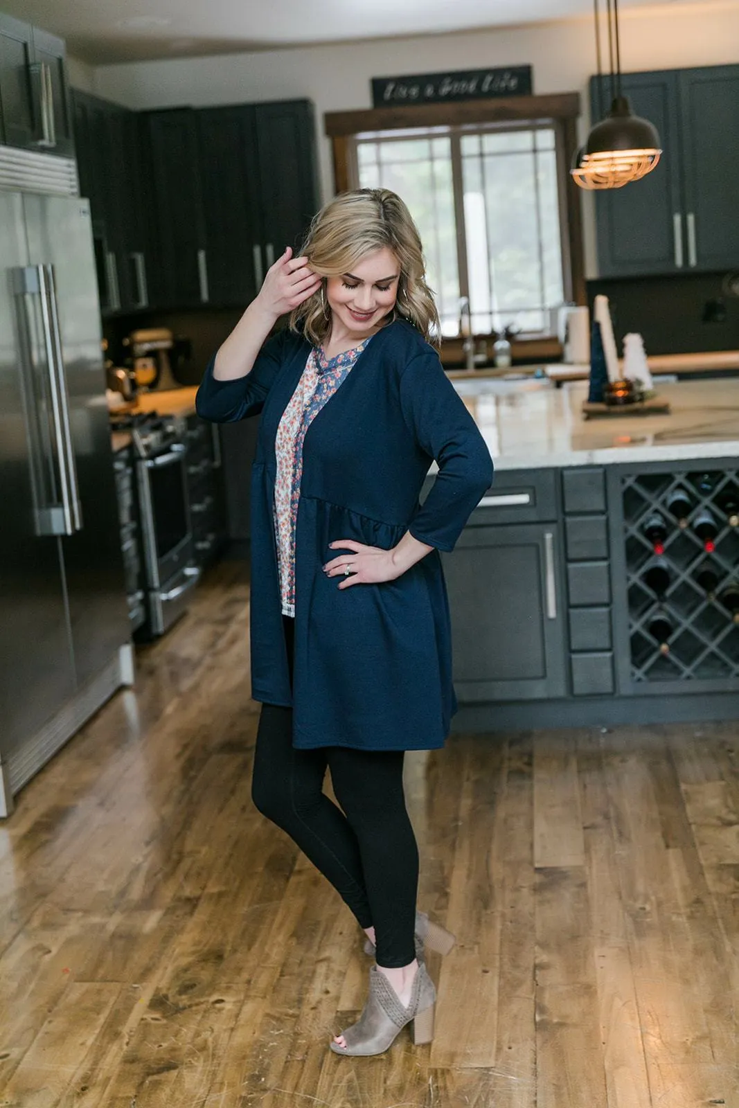 Summer Magic Cardigan In Night Sky