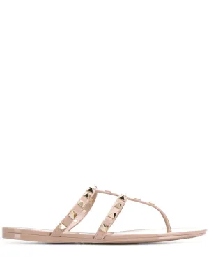 Summer rockstud thong sandals
