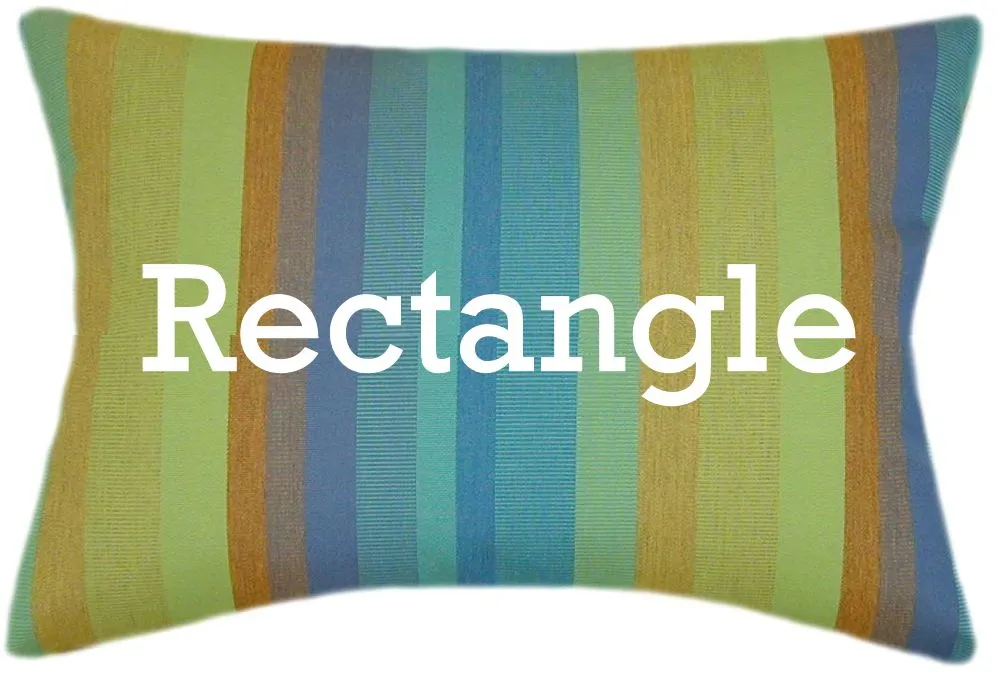 Sunbrella® Astoria Lagoon Indoor/Outdoor Striped Pillow