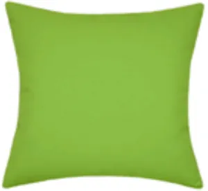 Sunbrella® Canvas Macaw Green Indoor/Outdoor Solid Color Pillow