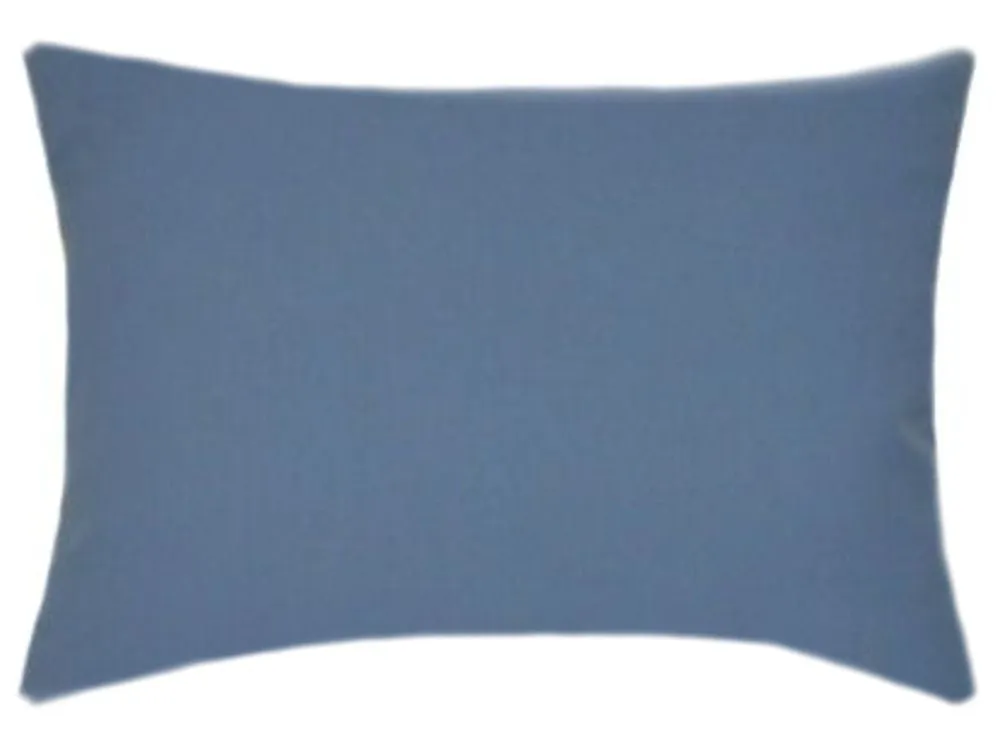 Sunbrella® Canvas Sapphire Blue Indoor/Outdoor Solid Color Pillow