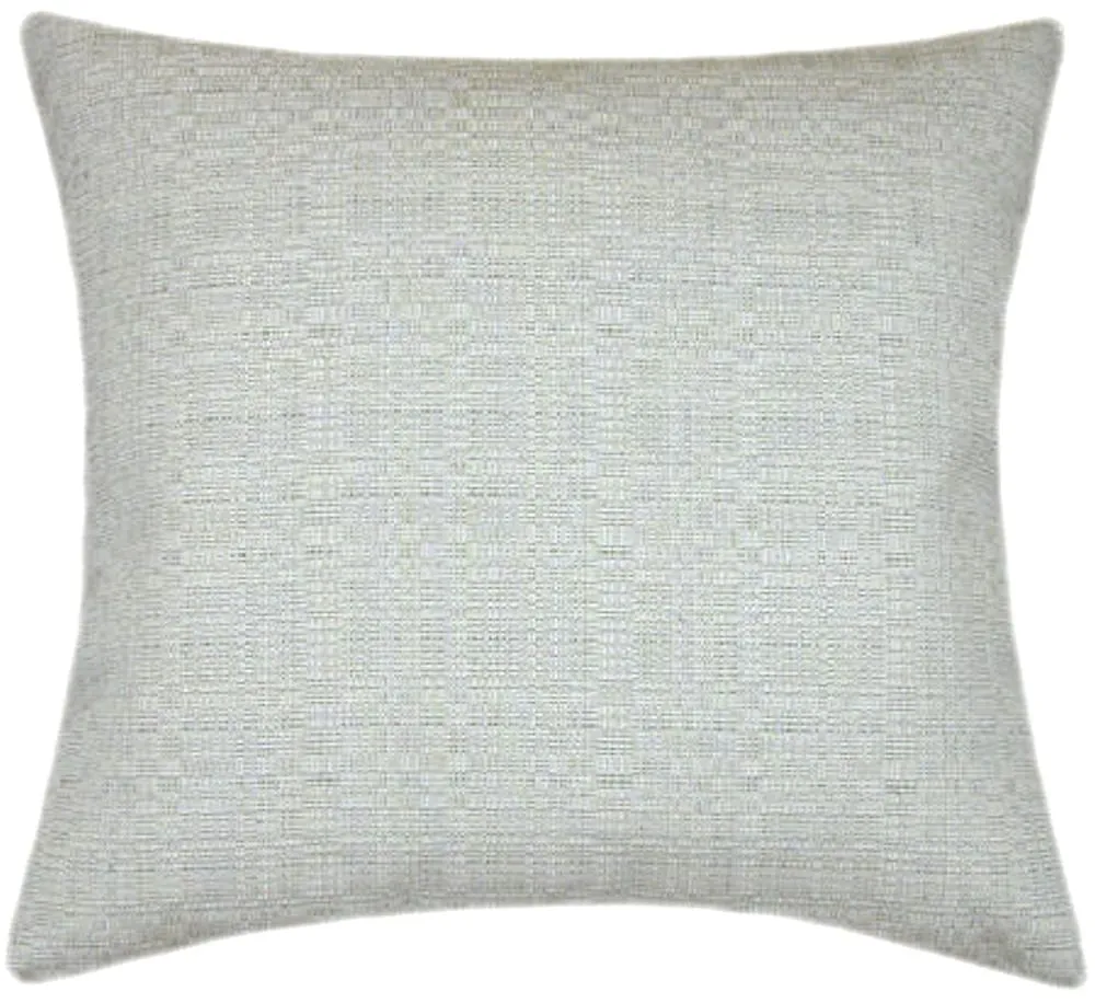 Sunbrella® Linen Silver Indoor/Outdoor Textured Solid Color Pillow