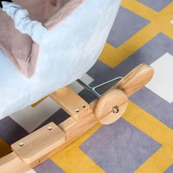 Super Soft and Gentle Musical Rocking Horse Elephant with Wheels | 18m 
