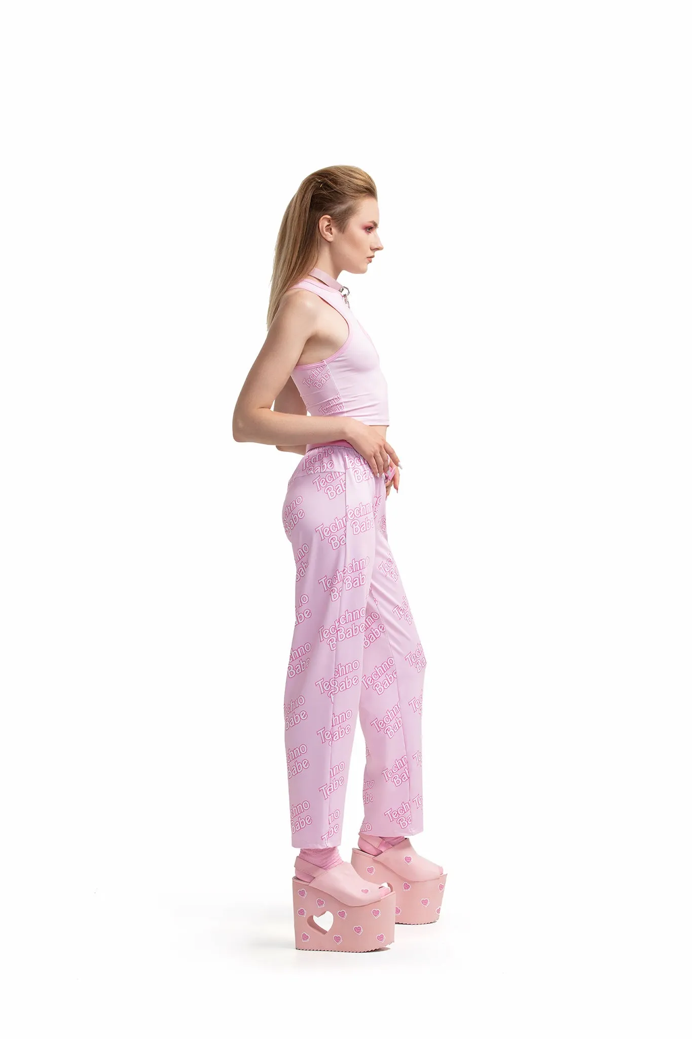 Techno Babe [Pink] - Ankle-length trousers