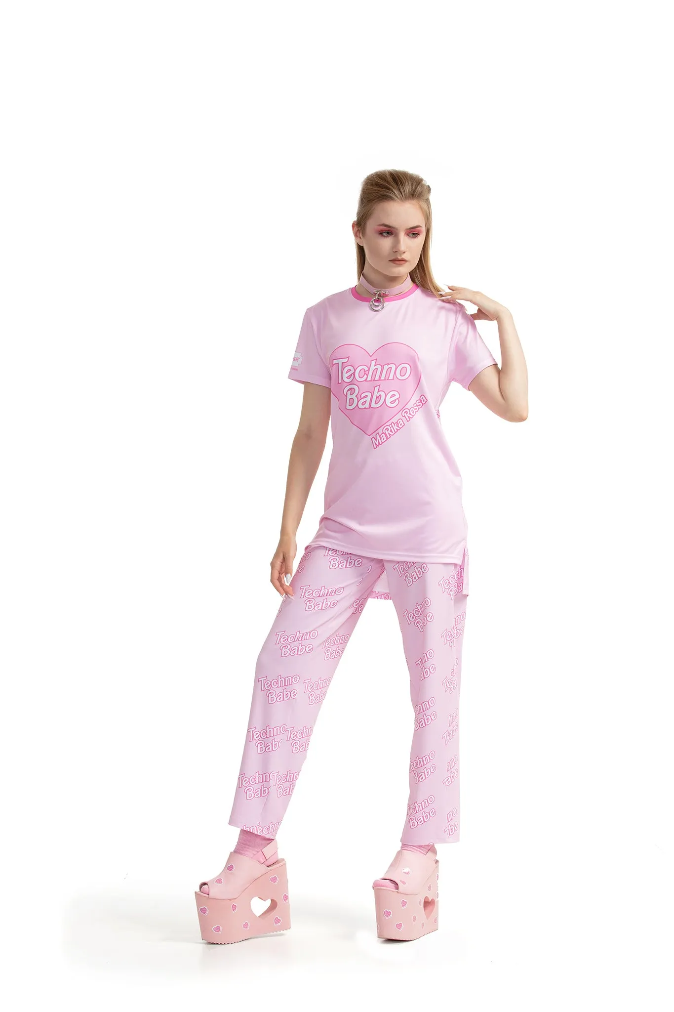 Techno Babe [Pink] - Ankle-length trousers