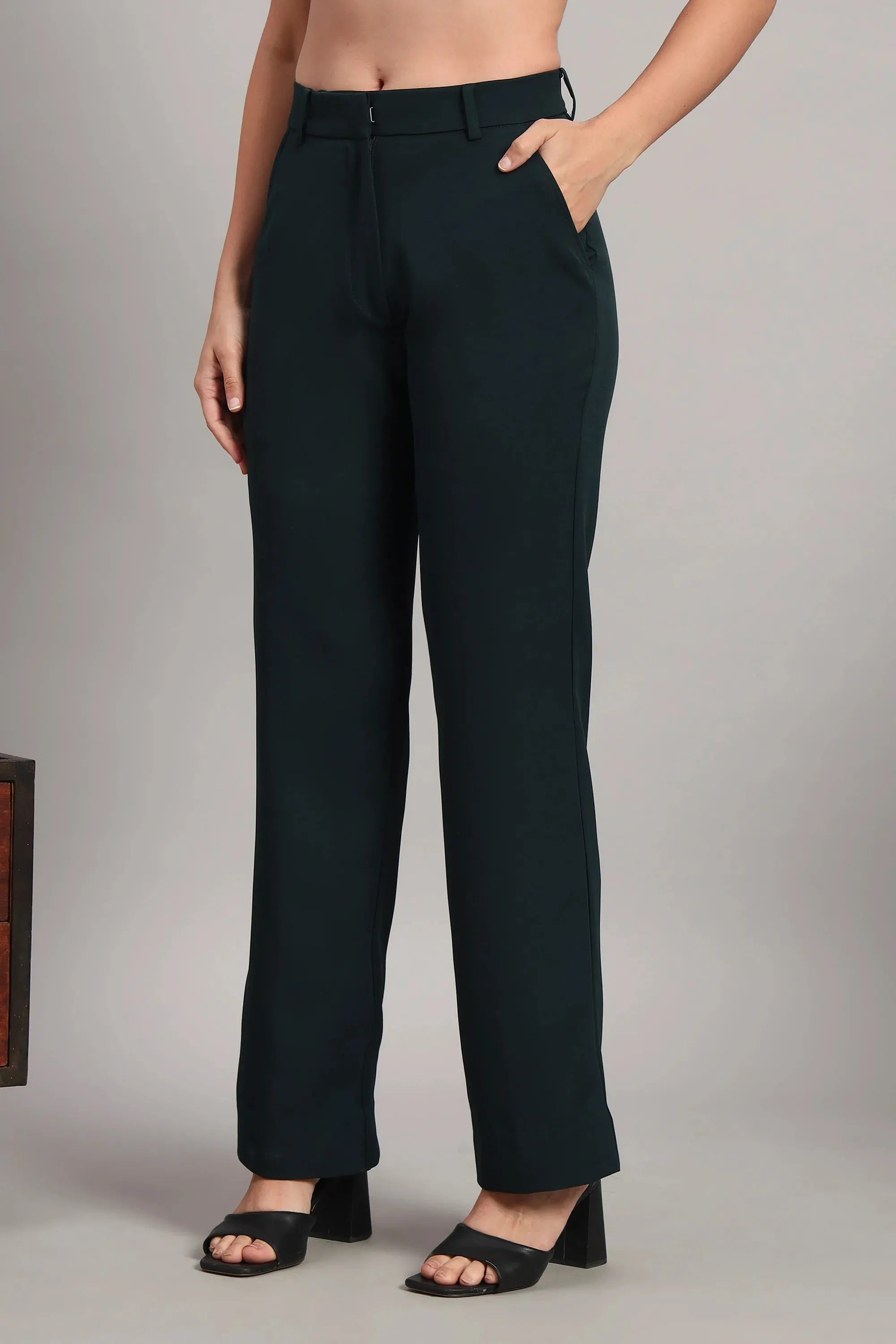 The Breezy Blazer Set, Peacock Green