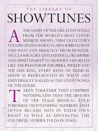 THE LIBRARY OF SHOWTUNES