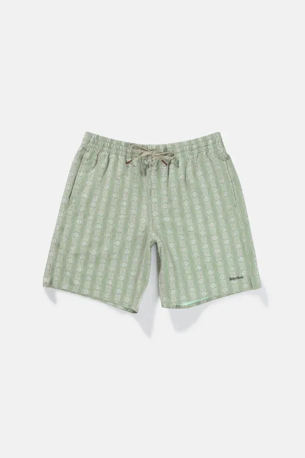 TILE STRIPE BEACH SHORT