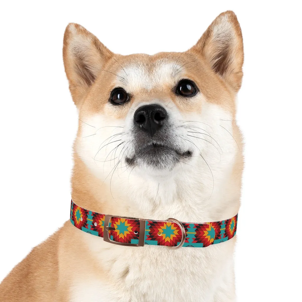 Turquoise Aztec Dog Collar