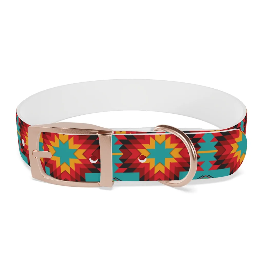 Turquoise Aztec Dog Collar