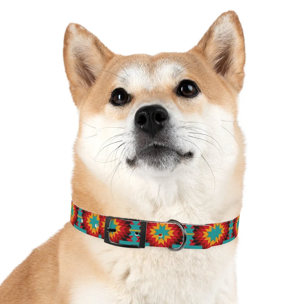 Turquoise Aztec Dog Collar