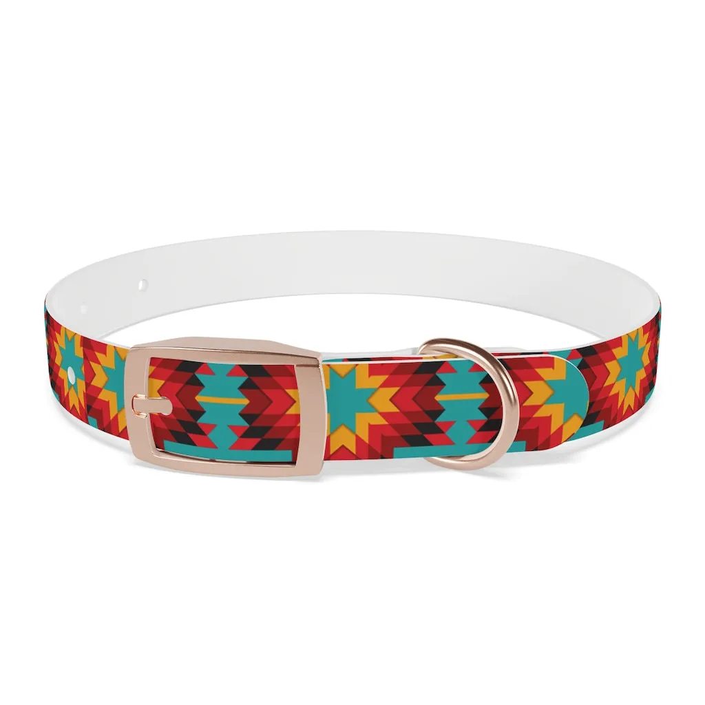 Turquoise Aztec Dog Collar