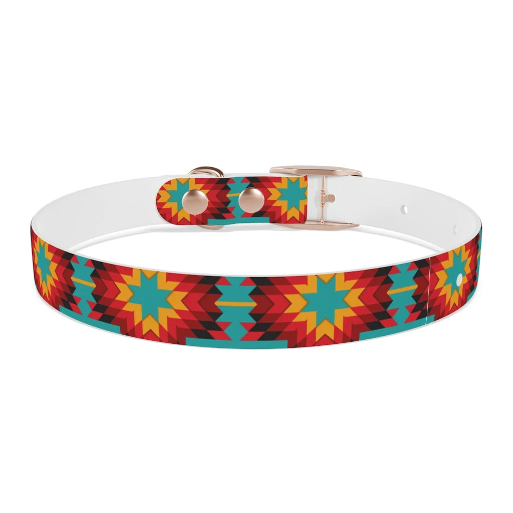 Turquoise Aztec Dog Collar