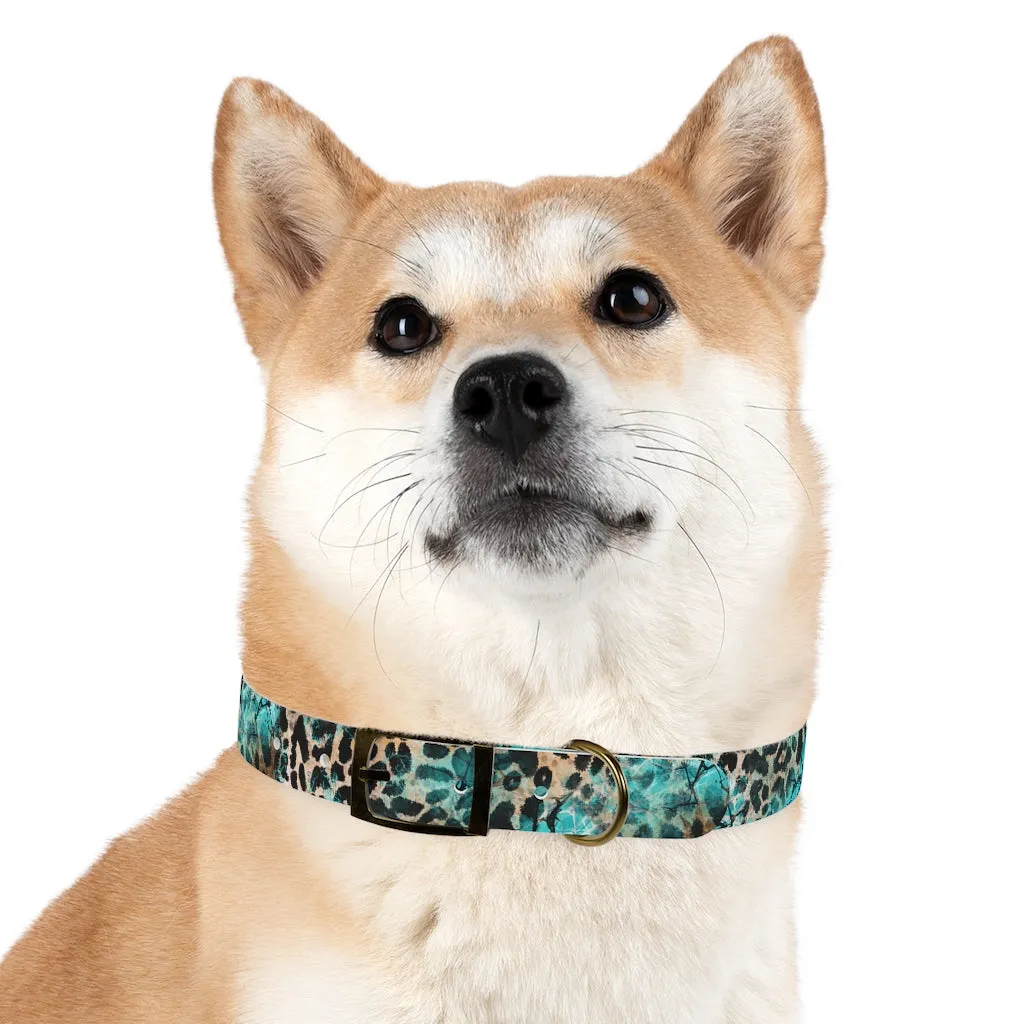 Turquoise Slab Dog Collar