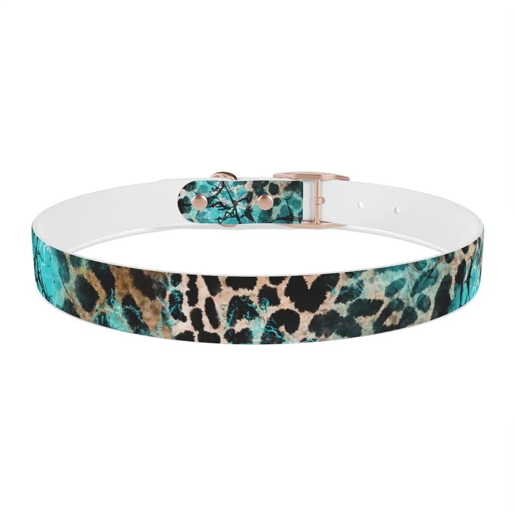 Turquoise Slab Dog Collar