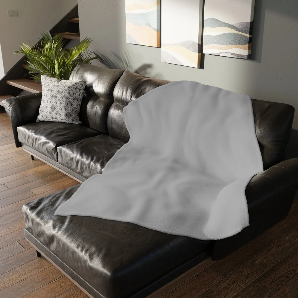 Unicorn moon Velveteen Minky Blanket (Two-sided print)