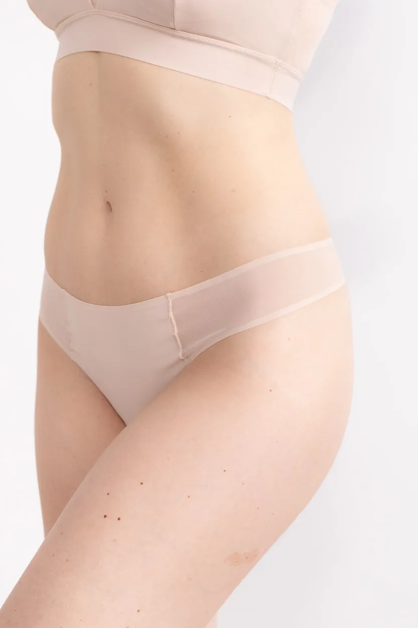 VIP Thong with Mesh Accents
