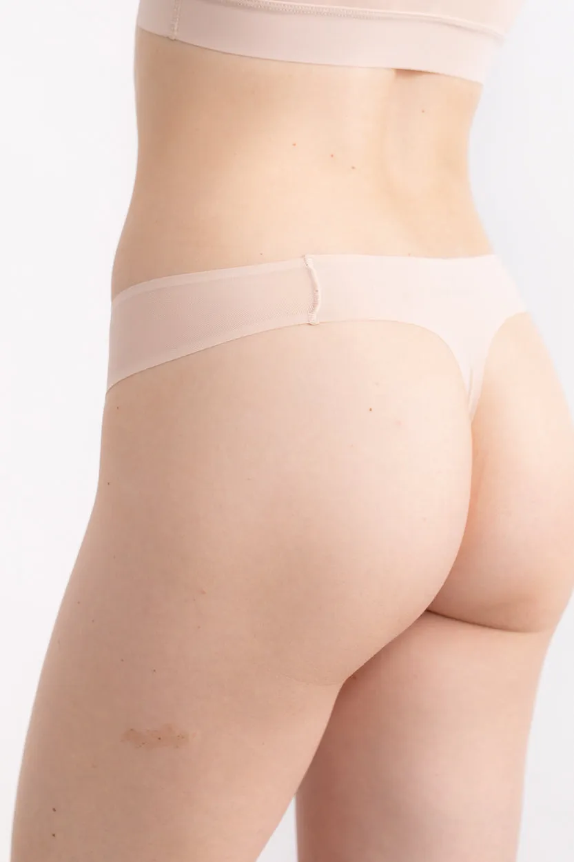 VIP Thong with Mesh Accents