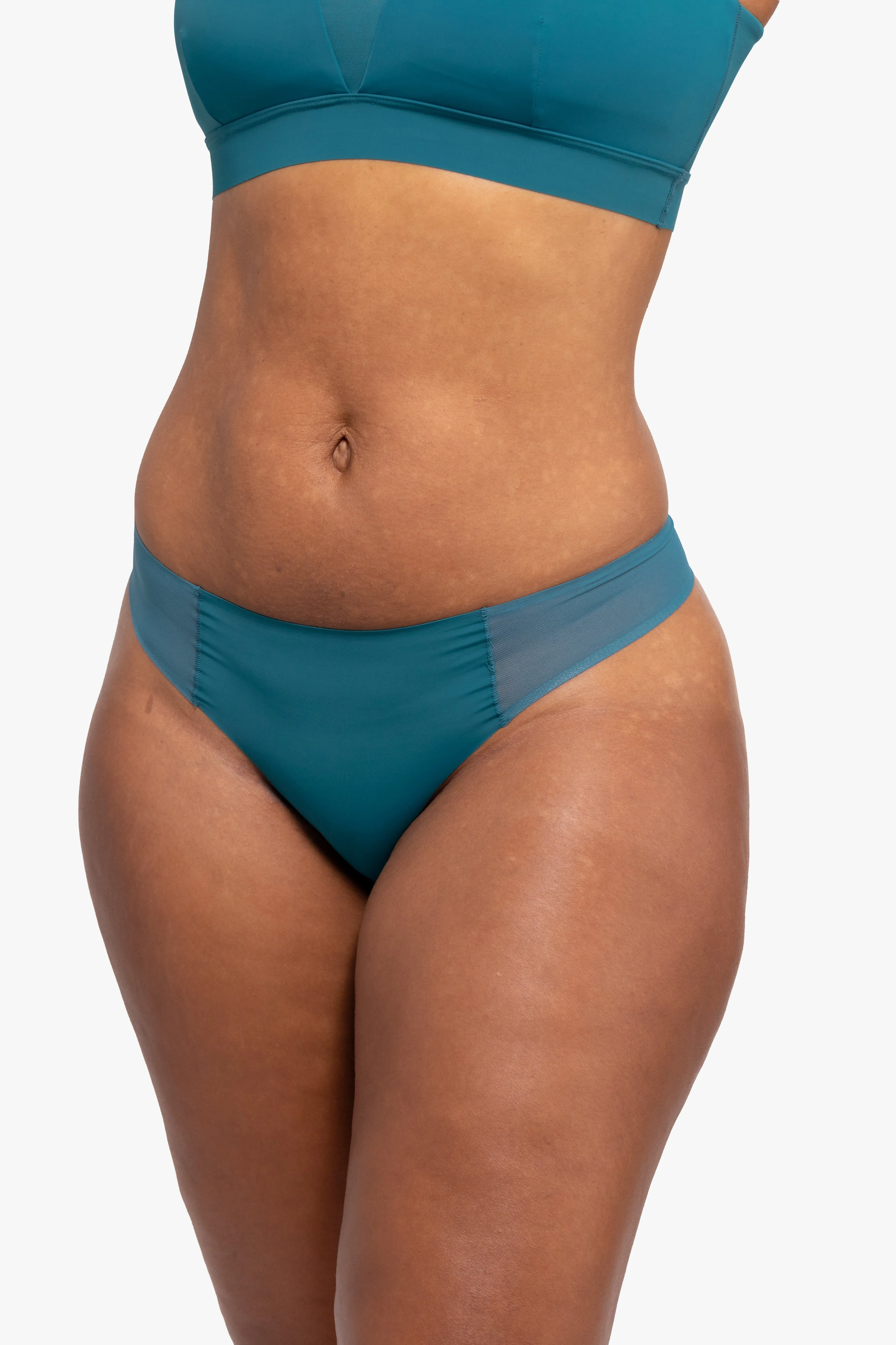 VIP Thong with Mesh Accents
