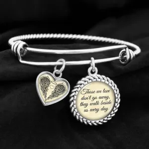 Walk Beside Us Every Day Charm Bracelet