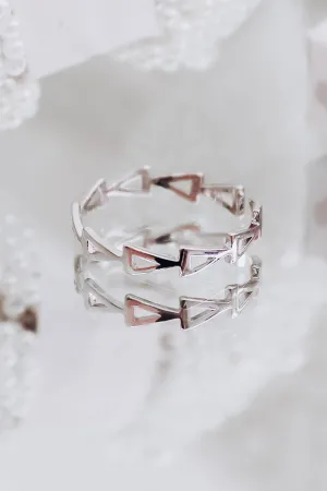 Walk This Way Ring by B.b.Lila - Silver