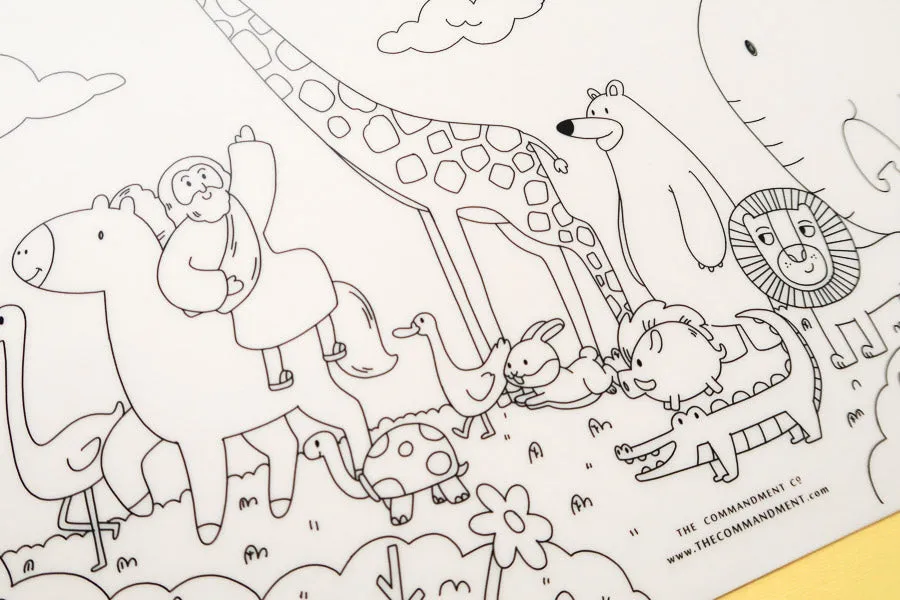 Walk with Jesus {Colouring Mat}