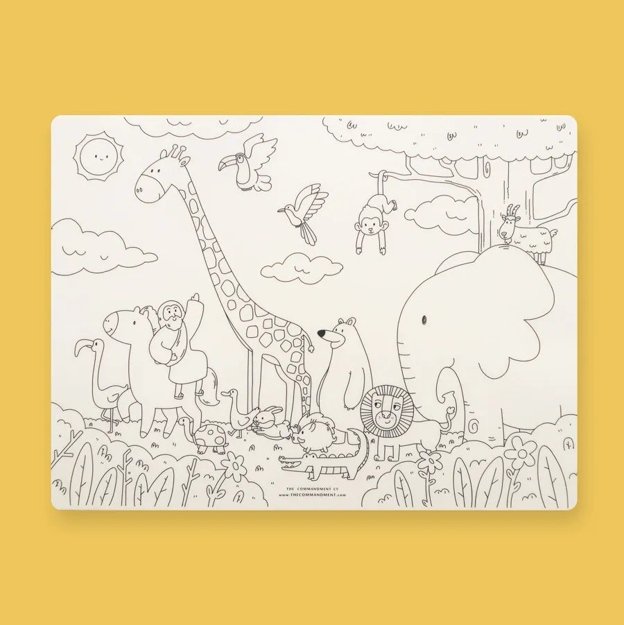 Walk with Jesus {Colouring Mat}