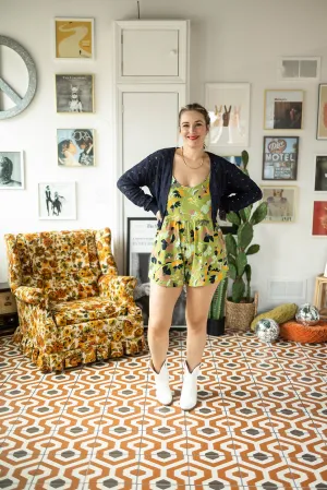 wallace cropped cardi in navy