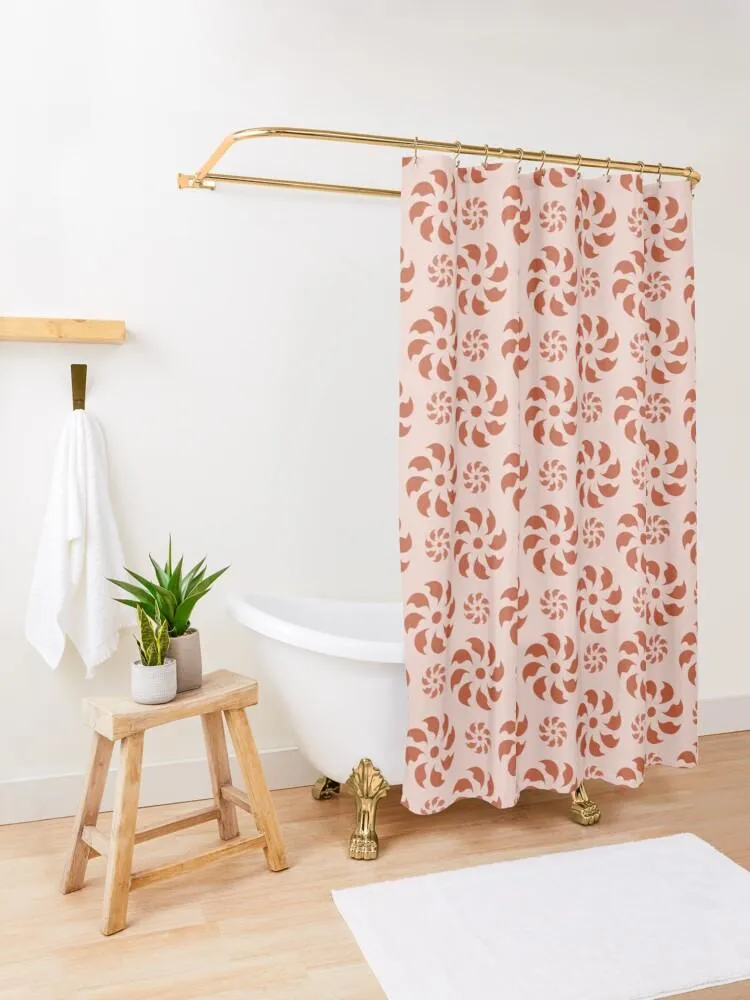 Whimsical Swirl Shower Curtain