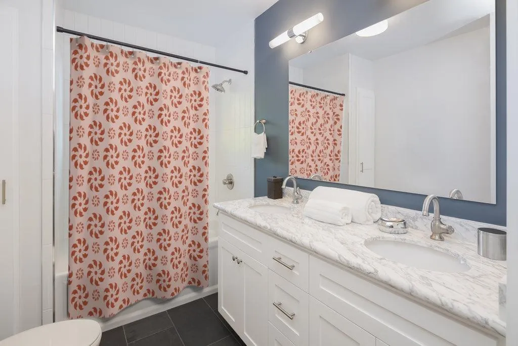 Whimsical Swirl Shower Curtain