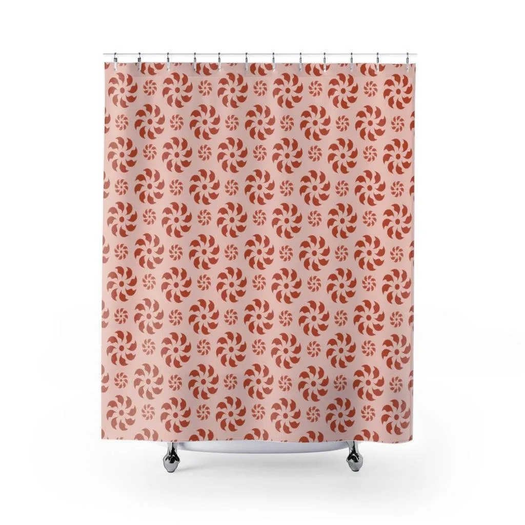 Whimsical Swirl Shower Curtain