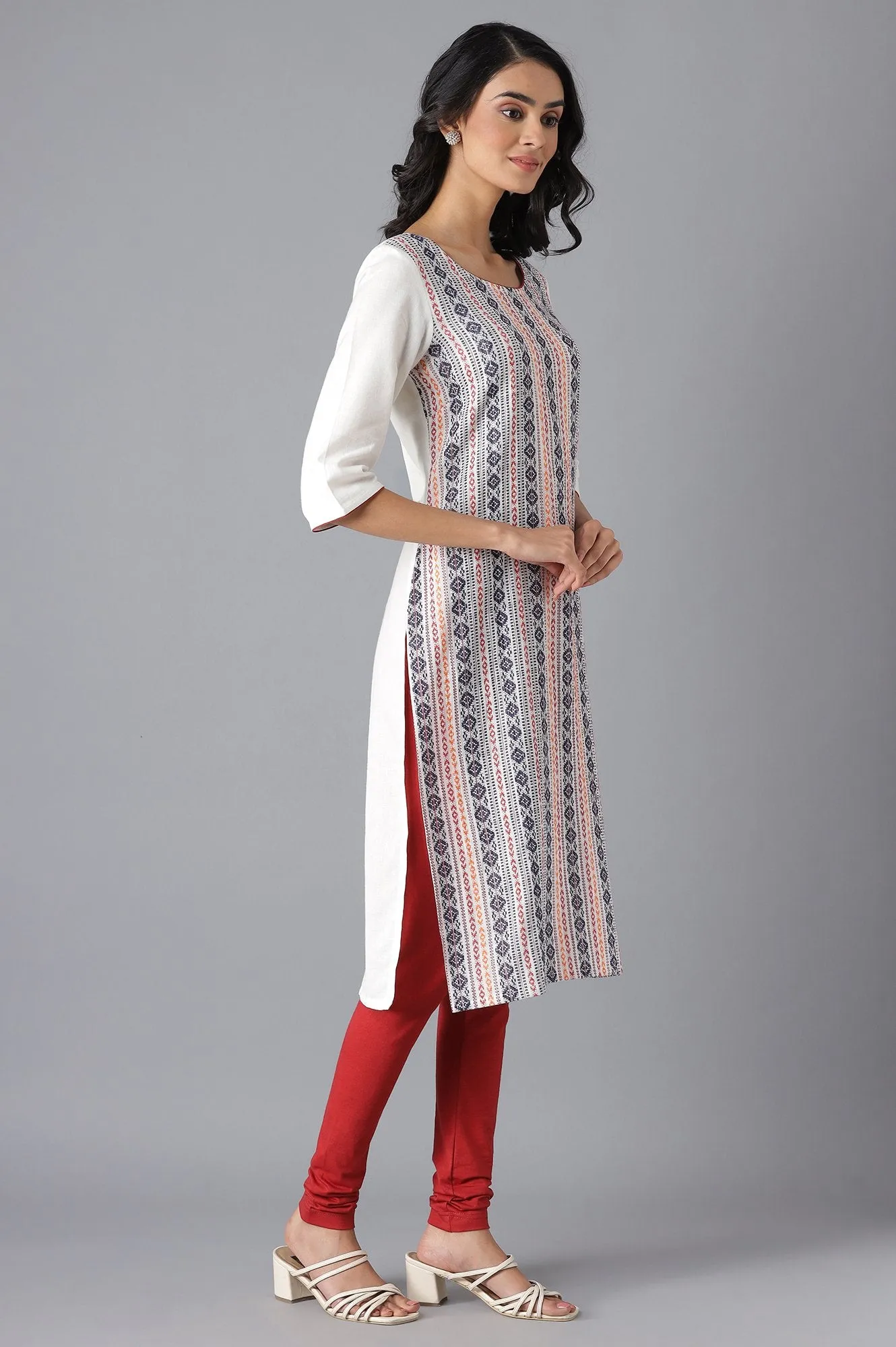 White Casual kurta