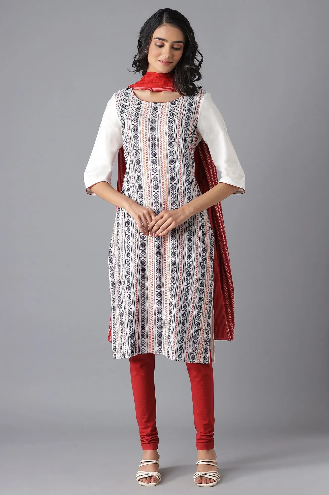 White Casual kurta