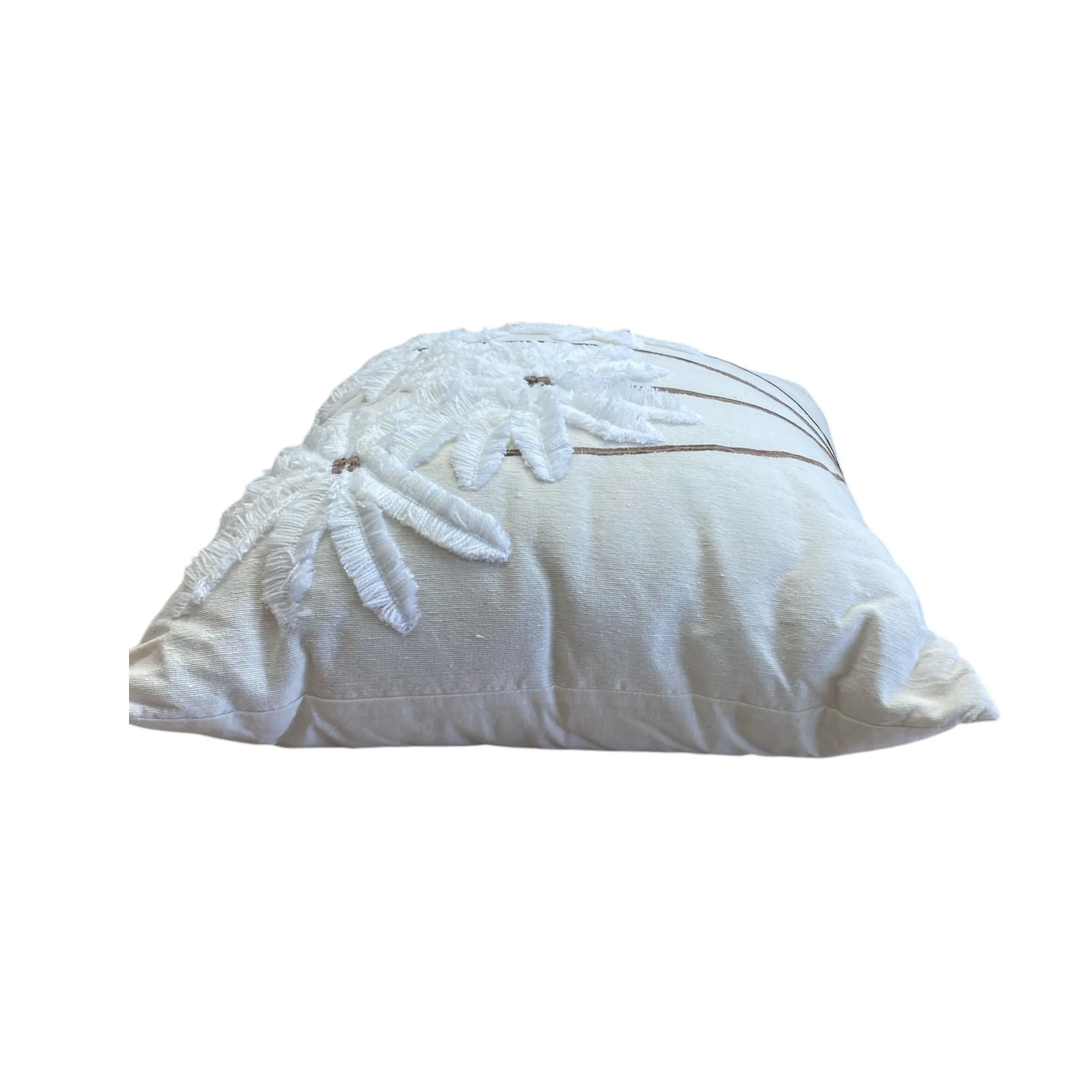 White Lux Palm Cushion
